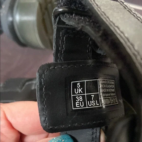 Dr. Martens Ricki Gladiator Black Platform Sandals 7 - Picture 13 of 14